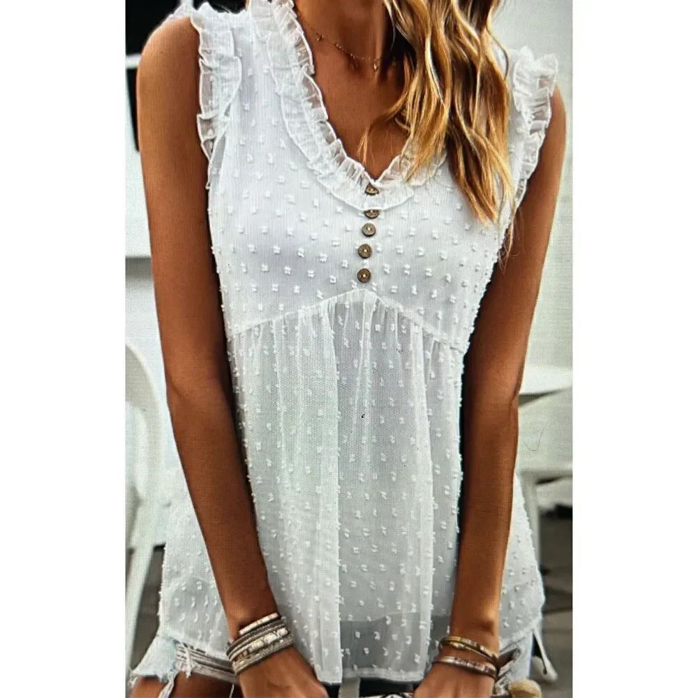 Cute V Neck Tops (S)